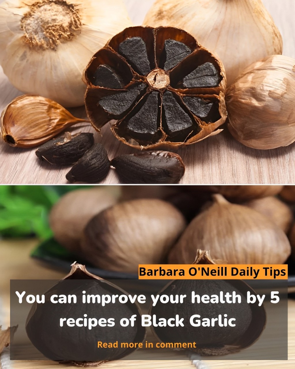 You can improve your health by 5 recipes of Black Garlic
